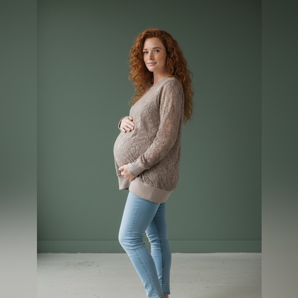 Three Seasons Maternity Tops - Three Seasons Maternity Lace Tunic